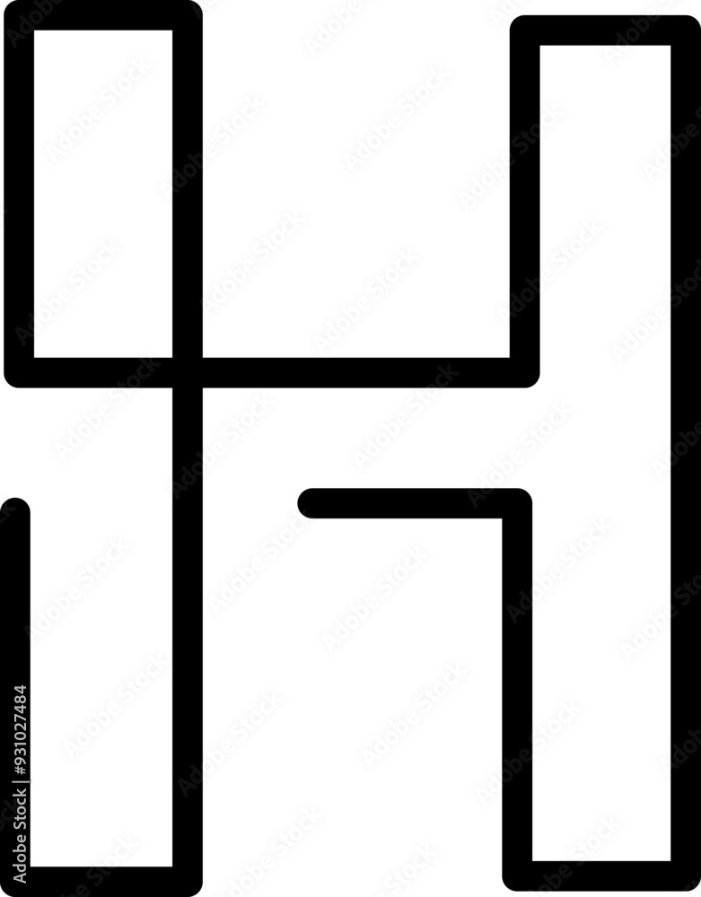Aesthetic Monoline Alphabet Element Aesthetic Monoline Alphabet Element