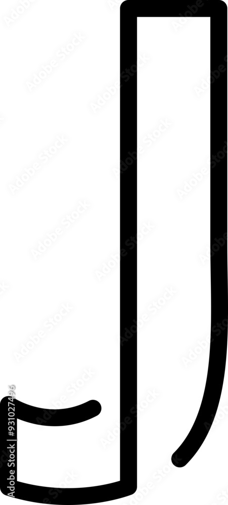 Aesthetic Monoline Alphabet Element Aesthetic Monoline Alphabet Element