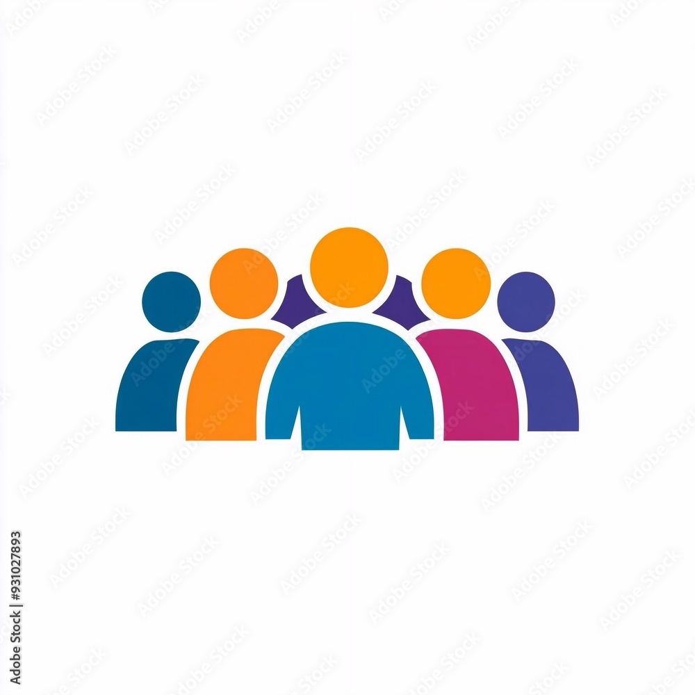 a clean icon that symbolize a group of people working together. to be used in business presentation template design. a clean icon that symbolize a group of people working together. to be used in business presentation template design.