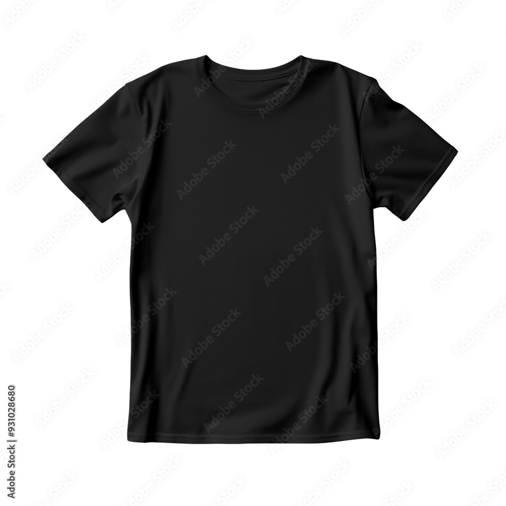 Blank black t shirt mock up template, front view isolated on transparent background. Blank black t shirt mock up template, front view isolated on transparent background.