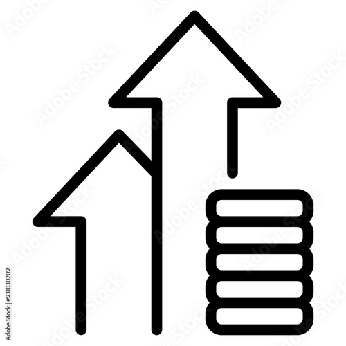 Profit Business management icon illustration 