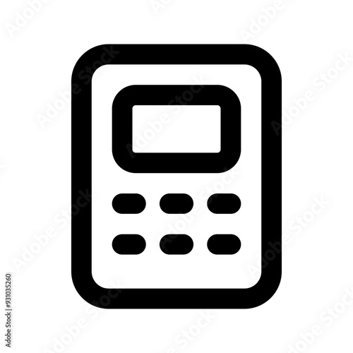 calculator line icon