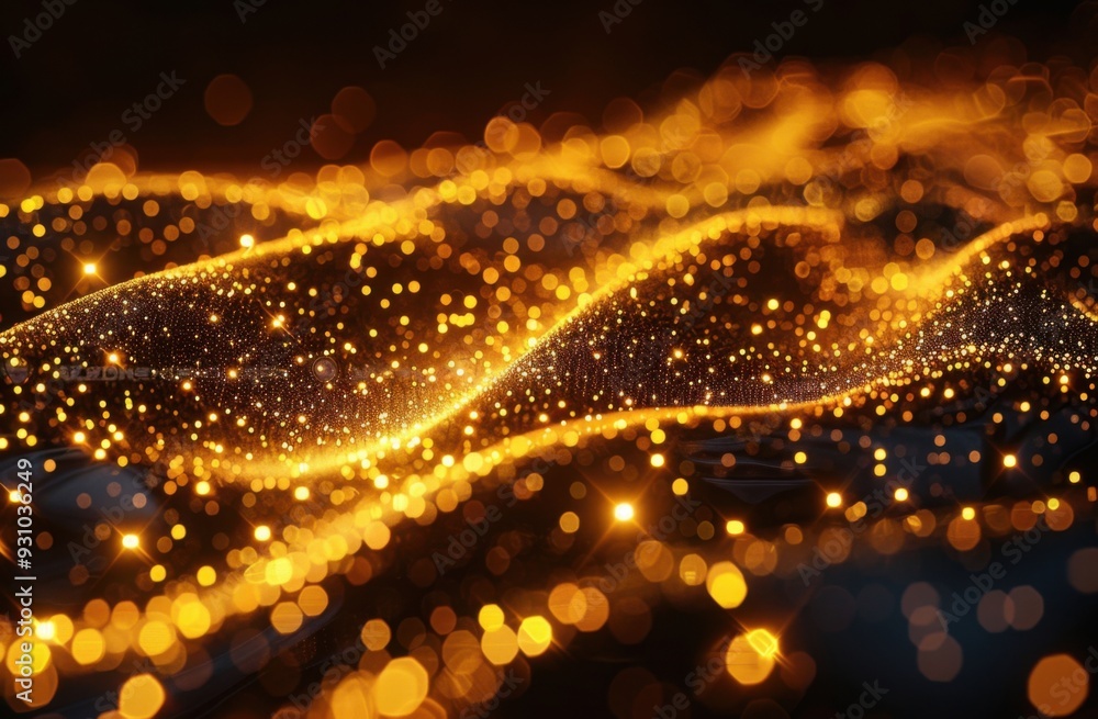 Fototapeta premium Abstract Golden Lights