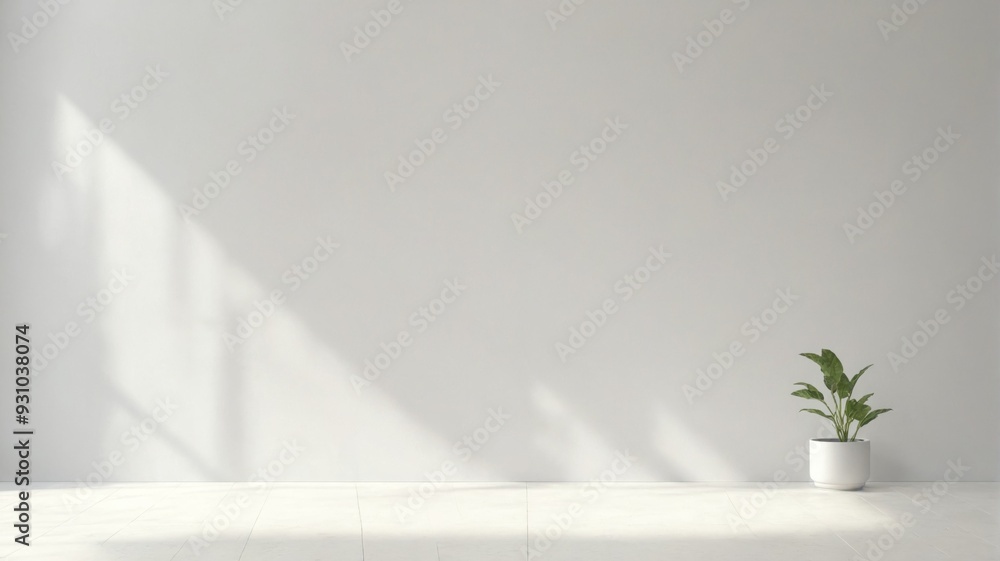 Empty room white floor wall right side image plain white walls Empty room white floor wall right side image plain white walls