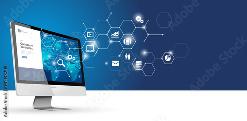 Digital network banner
