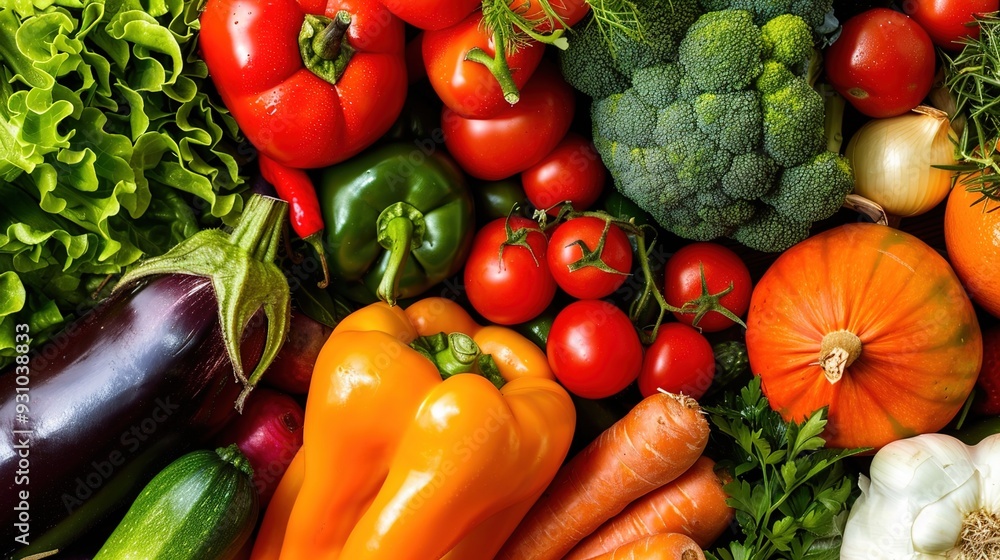 Variety of Fresh Colorful Vegetables Studio Image Variety of Fresh Colorful Vegetables Studio Image