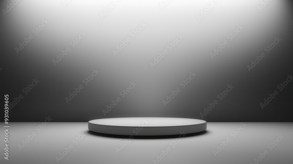 Minimalist Product Display Platform with Spotlight Minimalist Product Display Platform with Spotlight