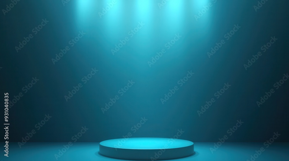 Blue Minimalist Product Display Platform Blue Minimalist Product Display Platform