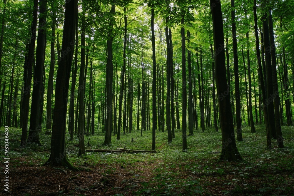 A serene forest filled with tall trees and lush green foliage, perfect for nature lovers and outdoor enthusiasts. A serene forest filled with tall trees and lush green foliage, perfect for nature lovers and outdoor enthusiasts.