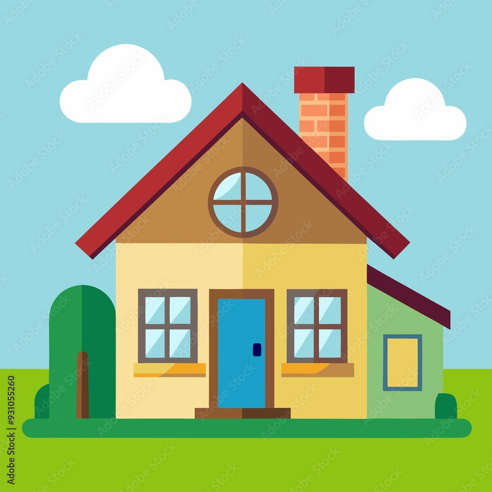 illustration of a house with a roof illustration of a house with a roof