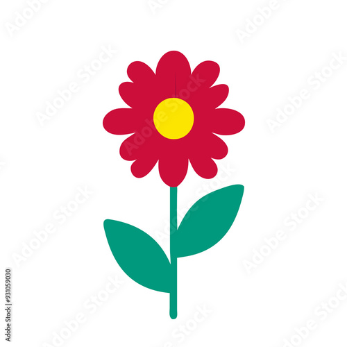 flower on a white