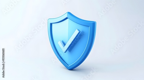 cartoon 3d Icon safety shield check mark perspective . Blue symbol security safety icon. Checkmark in minimalistic style. 3d vector illustration. white background Free Download cartoon 3d Icon safety shield check mark perspective . Blue symbol security safety icon. Checkmark in minimalistic style. 3d vector illustration. white background - GFXLoad