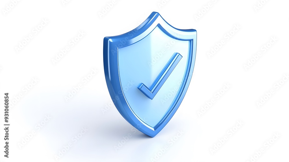 cartoon 3d Icon safety shield check mark perspective . Blue symbol security safety icon. Checkmark in minimalistic style. 3d vector illustration. white background cartoon 3d Icon safety shield check mark perspective . Blue symbol security safety icon. Checkmark in minimalistic style. 3d vector illustration. white background