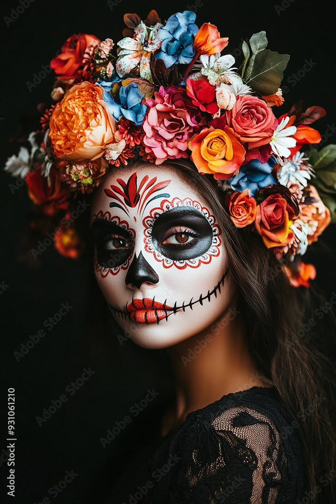 Beautiful women Halloween makeup, women Easter makeup Beautiful women Halloween makeup, women Easter makeup