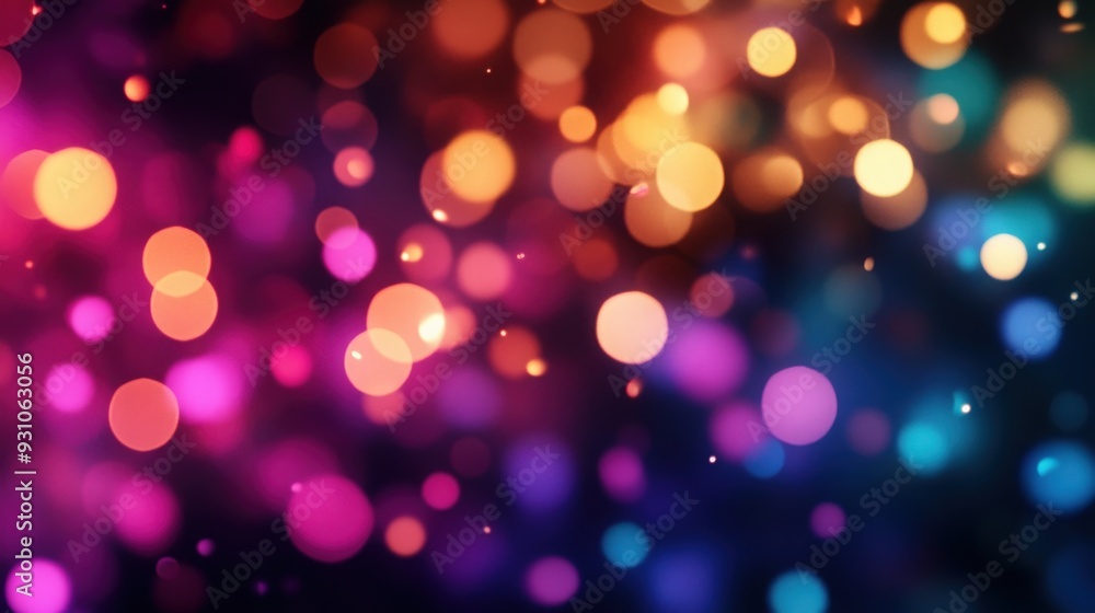 Vibrant and colorful bokeh lights creating a mesmerizing abstract background, ideal for festive and creative designs. Vibrant and colorful bokeh lights creating a mesmerizing abstract background, ideal for festive and creative designs.