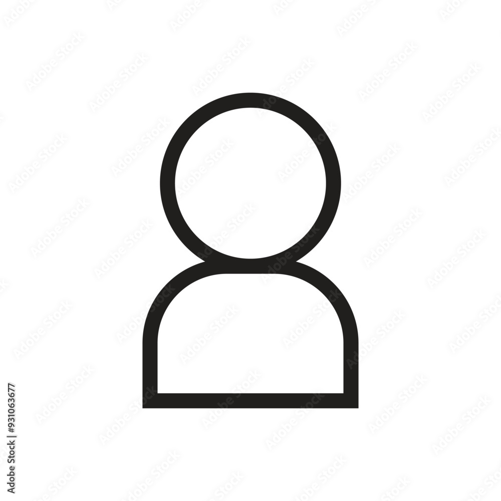 User Profile Icon - Line User Profile Icon - Line