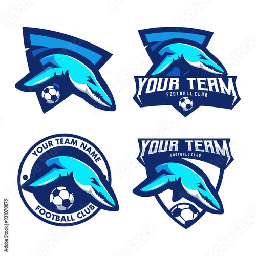 Mosasaurus Mascot Logo for tem football club soccer 
