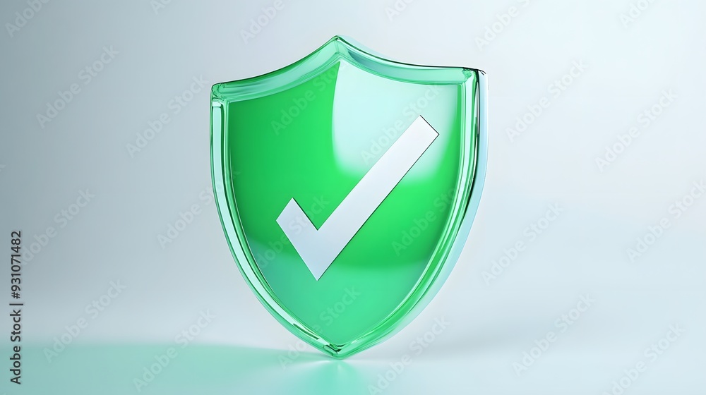 cartoon 3d Icon safety shield check mark perspective . green symbol security safety icon. Checkmark in minimalistic style. 3d vector illustration. white background
cartoon 3d Icon safety shield check mark perspective . green symbol security safety icon. Checkmark in minimalistic style. 3d vector illustration. white background