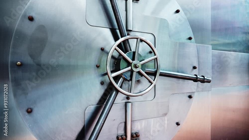 Close up of vault door
