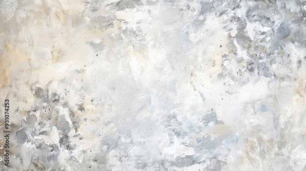 Fototapeta premium Warm chalkboard textured studio backdrop, cream-white-grey.