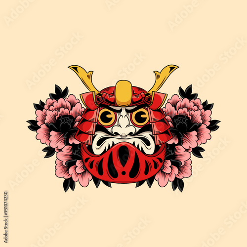 Daruma vector illustration