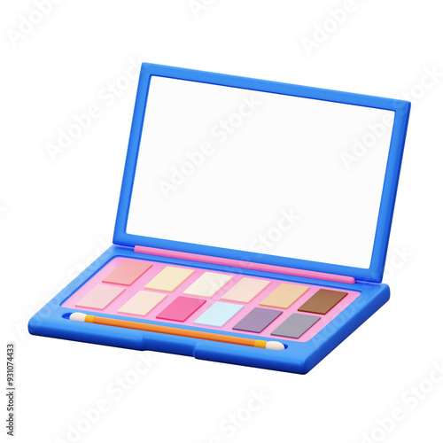 3D Makeup Cosmetic Object Eyeshadow Illustration