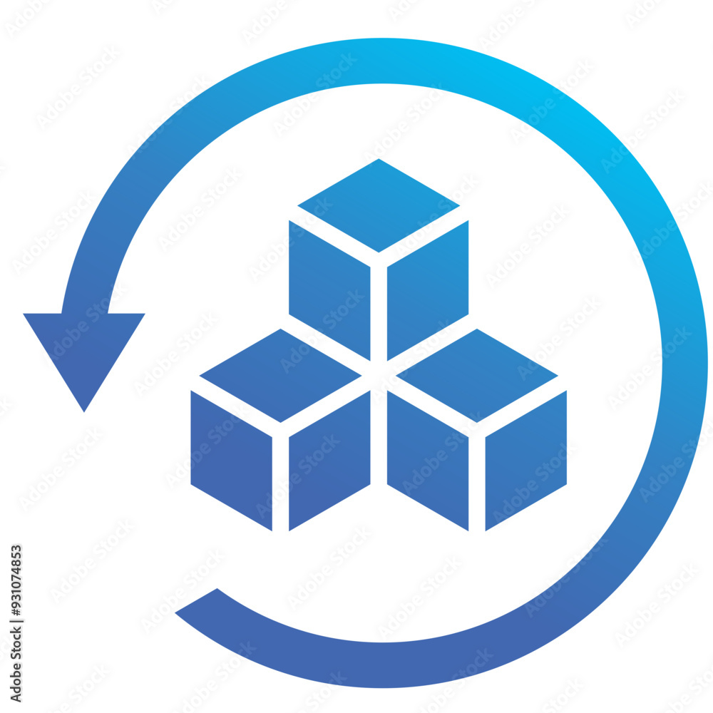 Reverse Logistics Icon Reverse Logistics Icon