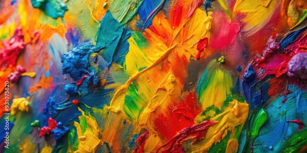 Close-up photo of a colorful abstract painting, abstract, art, colorful, vibrant, paint, artwork, creativity Close-up photo of a colorful abstract painting, abstract, art, colorful, vibrant, paint, artwork, creativity