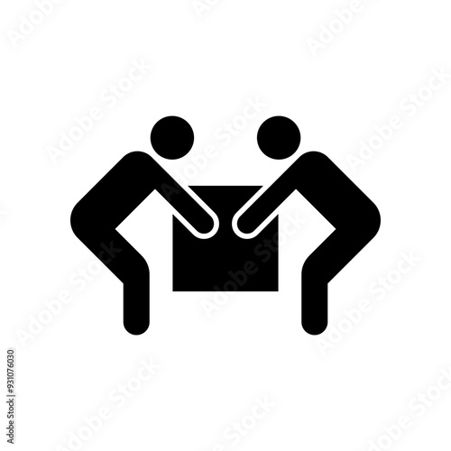 ISO mandatory safety signs_use two person lift symbol only	
