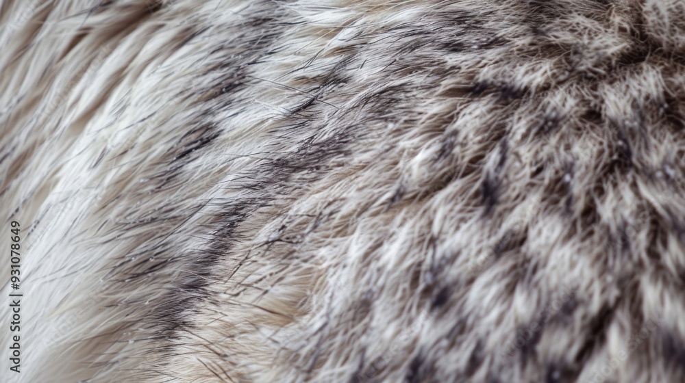 A close-up of a gray wolf fur, showing the thick coat and natural shading A close-up of a gray wolf fur, showing the thick coat and natural shading