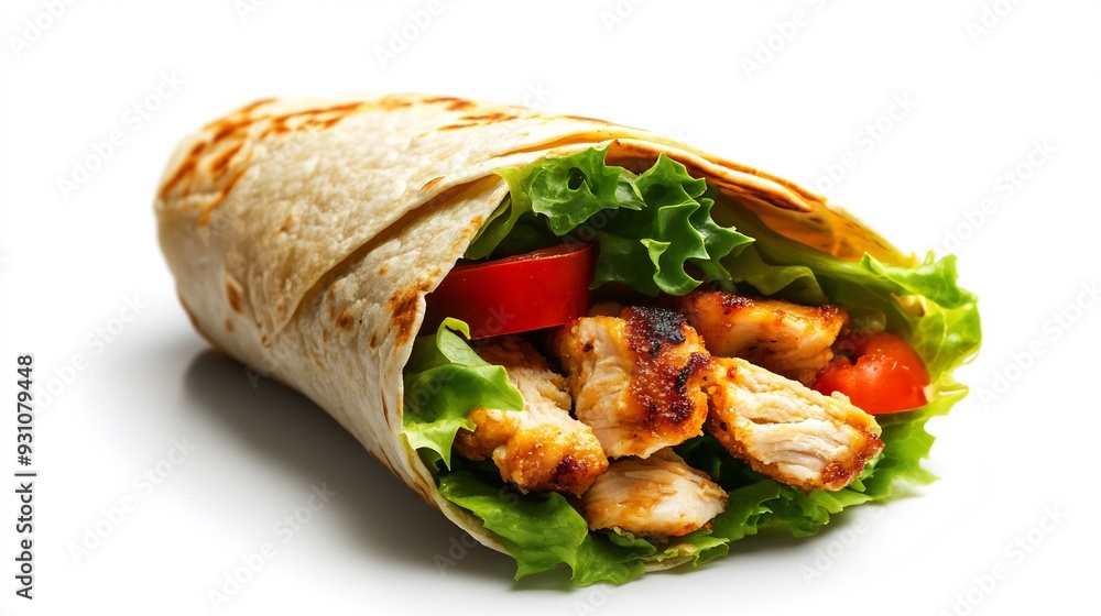 Chicken and Vegetable Tortilla Wrap Chicken and Vegetable Tortilla Wrap