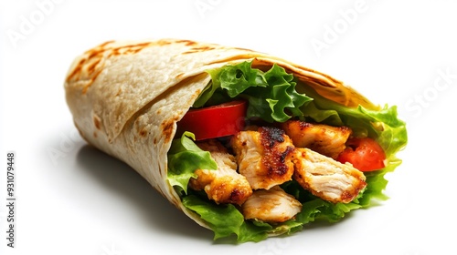 Chicken and Vegetable Tortilla Wrap