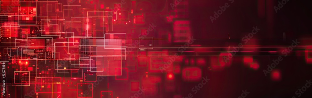 Abstract Red Digital Background Abstract Red Digital Background