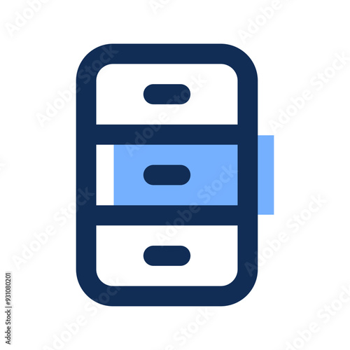 filling cabinet filled line icon