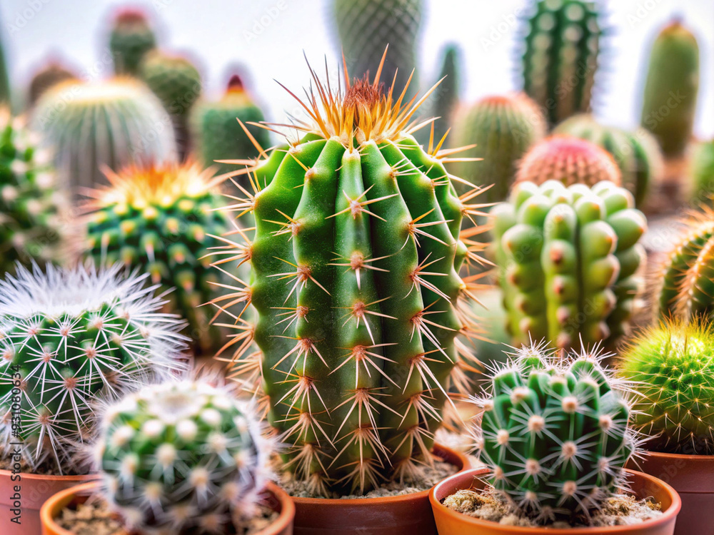 Beautiful castus in the garden outdoor Beautiful castus in the garden outdoor