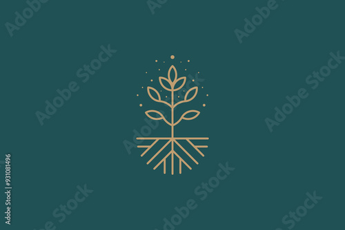 Botanical Logo Soil Plant Tree Agricultural Natural Business Product