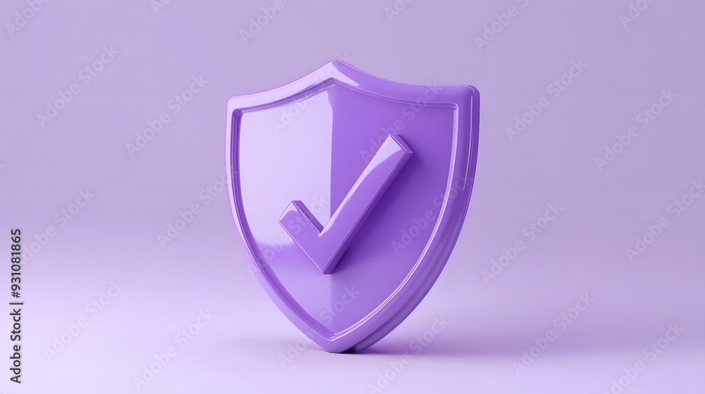 cartoon 3d Icon safety shield check mark perspective . purple symbol security safety icon. Checkmark in minimalistic style. 3d vector illustration. white background cartoon 3d Icon safety shield check mark perspective . purple symbol security safety icon. Checkmark in minimalistic style. 3d vector illustration. white background