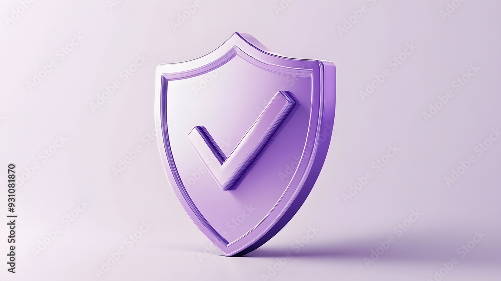 cartoon 3d Icon safety shield check mark perspective . purple symbol security safety icon. Checkmark in minimalistic style. 3d vector illustration. white background cartoon 3d Icon safety shield check mark perspective . purple symbol security safety icon. Checkmark in minimalistic style. 3d vector illustration. white background