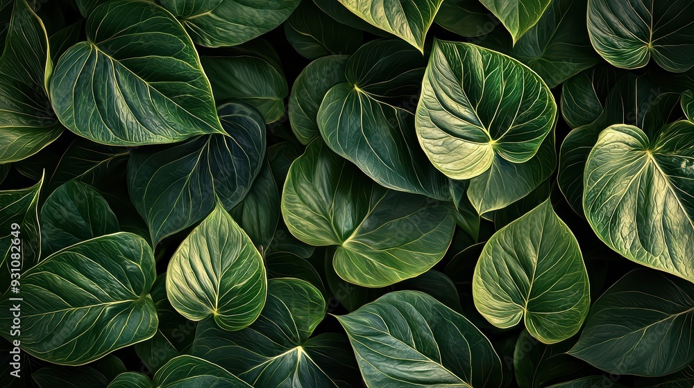 Beautiful Abstract Green Leaves Wallpaper. A close-up of abstract green leaves. Beautiful Abstract Green Leaves Wallpaper. A close-up of abstract green leaves.
