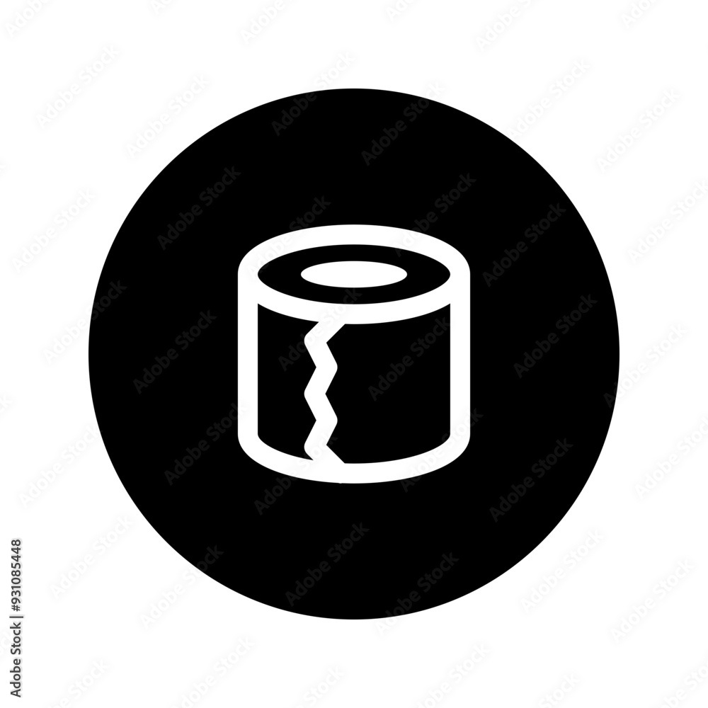tissue roll line circular icon tissue roll line circular icon