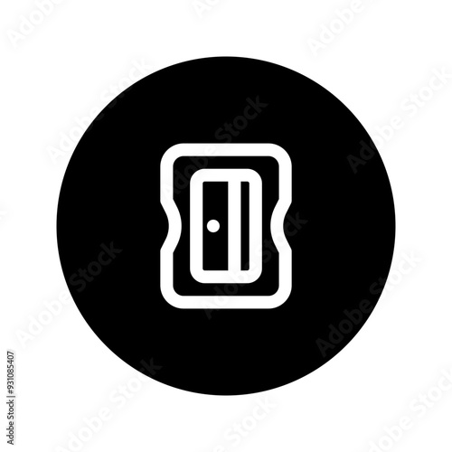 sharpener line circular icon