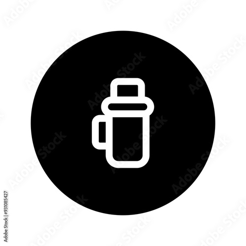 thermo line circular icon