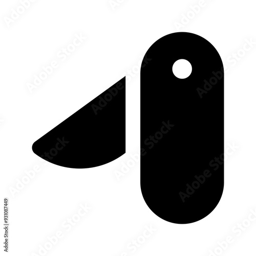 pocket knife glyph icon