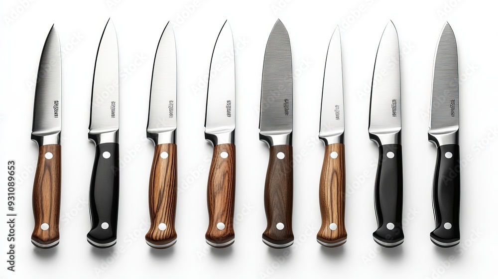 Portrait of a set of kitchen knives full view stan 273 knife, isolated, tool, equipment, set, steel, white, metal, blade, vector, object, cut, illustration, sharp, kitchen, handle, knives, black, too Portrait of a set of kitchen knives full view stan 273 knife, isolated, tool, equipment, set, steel, white, metal, blade, vector, object, cut, illustration, sharp, kitchen, handle, knives, black, too