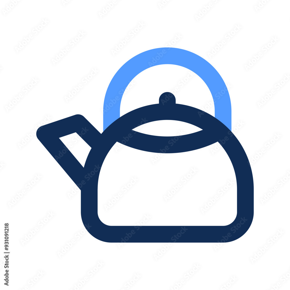 teapot outline color icon teapot outline color icon