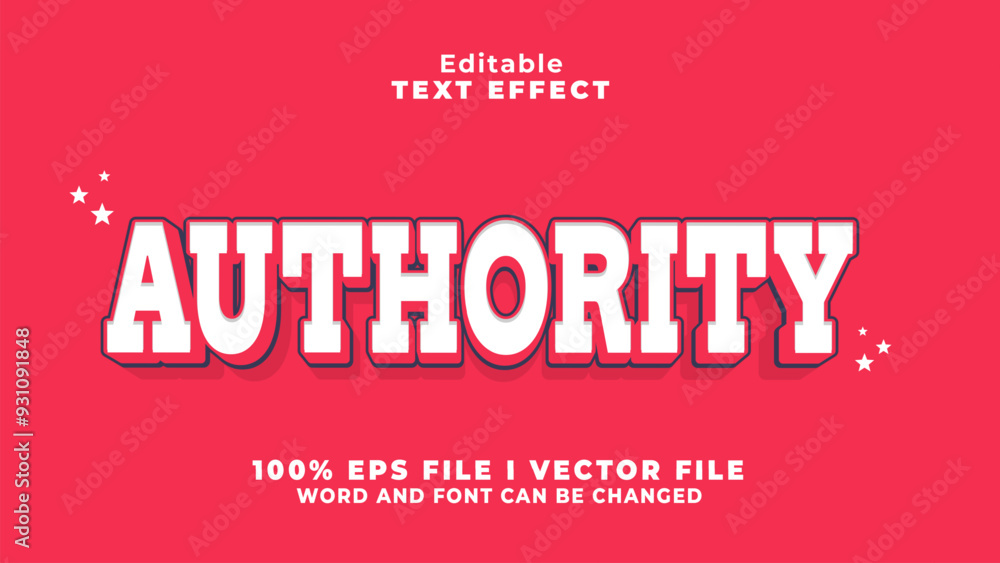 editable 3d authority text effect.typhography logo editable 3d authority text effect.typhography logo