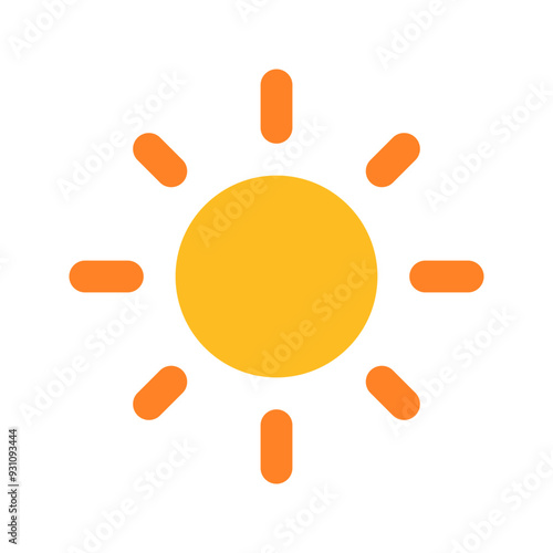 sun flat icon