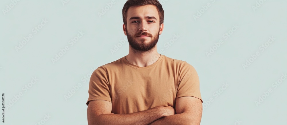 Confident Young Man with Folded Arms Confident Young Man with Folded Arms
