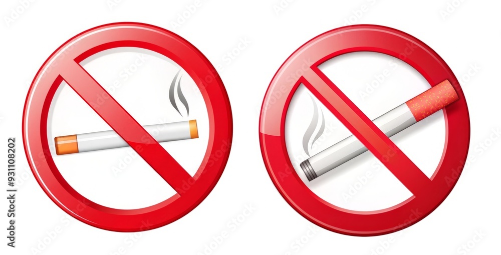 No Smoking Sign Illustration. No Smoking Sign Illustration.
