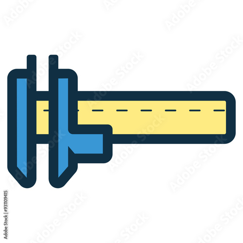 vernier caliper measurement tool icon